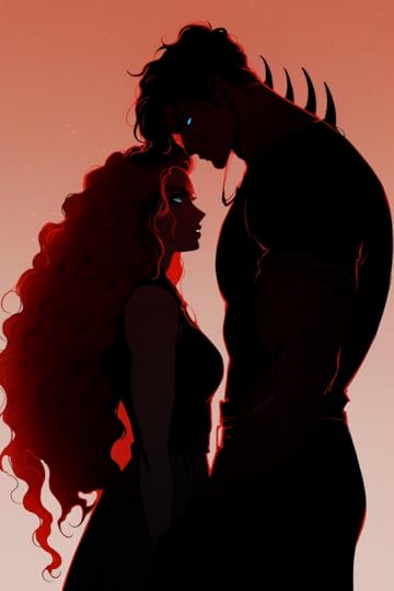 Orion looking down at Kaia