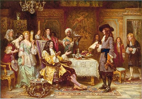 The Birth of Pennsylvania in 1680 painted by Jean Leon Gerome Ferris. It depicted the authorization given to William Penn to establish a colony on the North American soil. Penn is seen holding a document (possibly a royal decree granted by King Charles II of Britain).