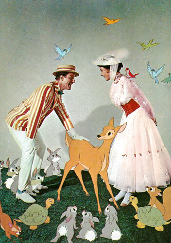 Julie Andrews and Dick Van Dyke in Mary Poppins (1964)