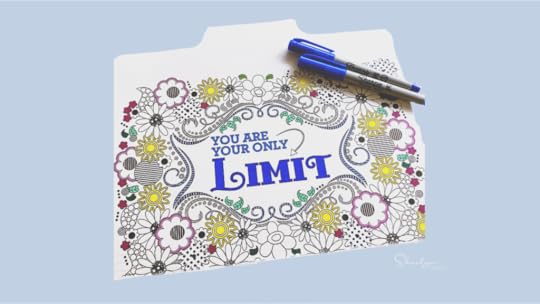 graphic of file folder you are your own limit