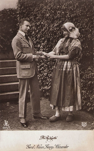 Gerd Egede-Nissen and Georg Alexander in Die Rachegöttin (1918)