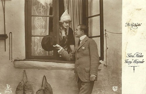 Gerd Egede-Nissen and Georg Alexander in Die Rachegöttin (1918)
