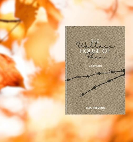 book the wallace house of pain against a background of fall orange leaves