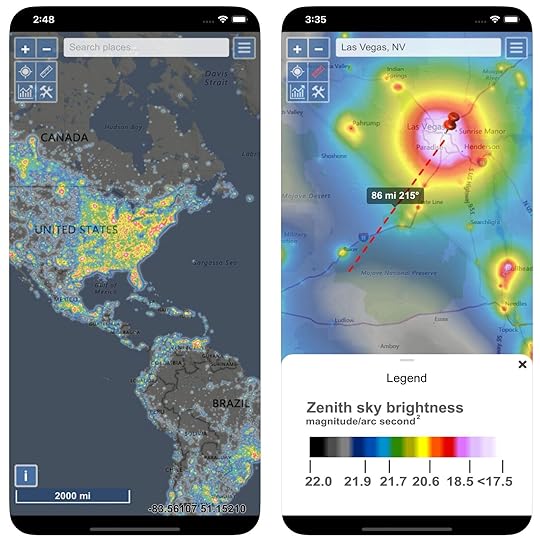 stargazing light pollution app