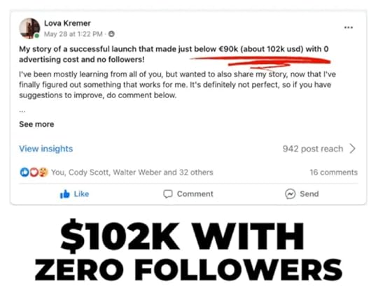 course creator pro review student result 102k with zero followers
