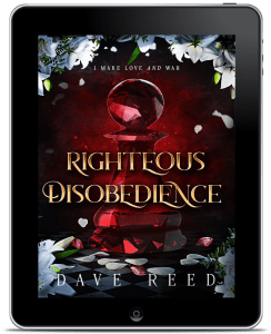 The ebook Righteous Disobedience on a tablet computer