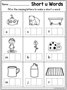 pin on cvc worksheets