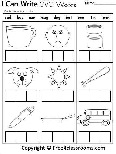 It is absorbent and breathable, thanks to its high ratio of cotton to polyester threads. pin on cvc worksheets kindergarten