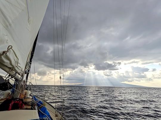 Sailing into Sao Jorge canal