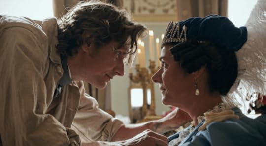 Mikkel Boe Følsgaard and Sidse Babett Knudsen as the painter and the Grand Duchess.