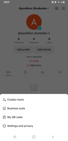 Select Settings and Privacy