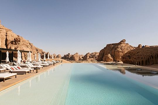Swimming pool at Habitas AlUla