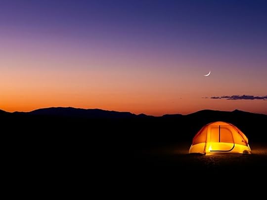 Tent in campsite for stargazing AlUla