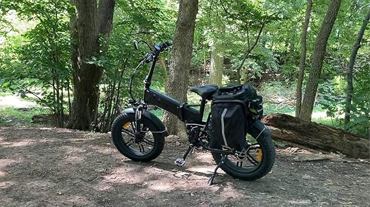 Engwe Engine Pro 1000W eBike Review Photo in Woods Off Trail