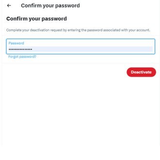 Screenshot of the final account deletion screen of Twitter