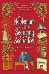 Illustrated cover with a red background. Around the borders are pictures of a clock, a tree near a stone marker, a bookshelf, paper and quill/ink, in the lower middle are a slightly built fair headed white man facing a bulky dark-haired white man who is leaning over him and bending him backward over a desk. The titles are in the top middle.