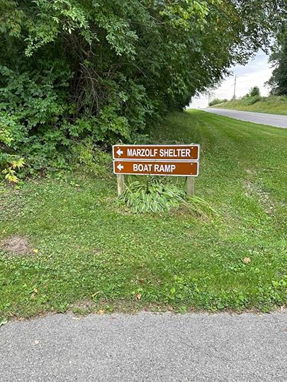 Harrison Lake State Park entrance sign