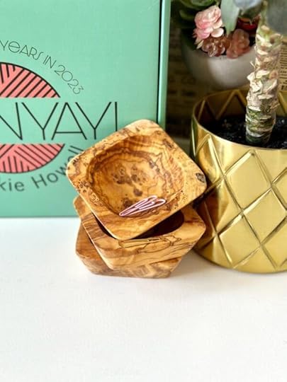 Naturally Med Olive Wood Bowls featured in the YarnYAY! September Box