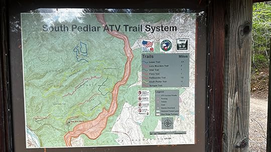 South Pedlar ATV trail color map