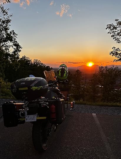 South Pedlar ATV trail sunset Candlers Mountain SnowFlex
