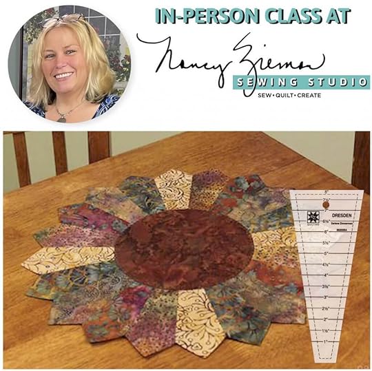 Dresden Sunflower Table Mat Sewing Class with Dana Casey