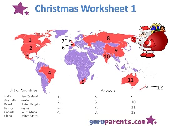 christmas worksheets guruparents