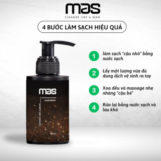 Dung dịch vệ sinh nam MAS - 4 bước vệ sinh hiệu quả