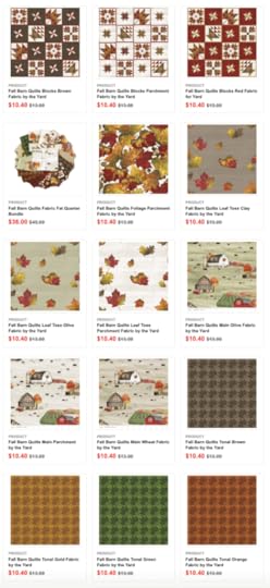 Shop Fall Barn Quilts Fabrics and Fat Quarter Packs and SAVE up to 20% Off!