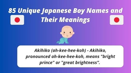 Japanese Boy Names and Their Meanings