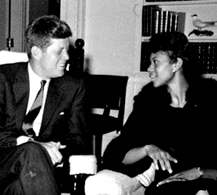 Wilma Rudolph and President John F. Kennedy