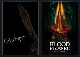 caveat and blood flower films side by side