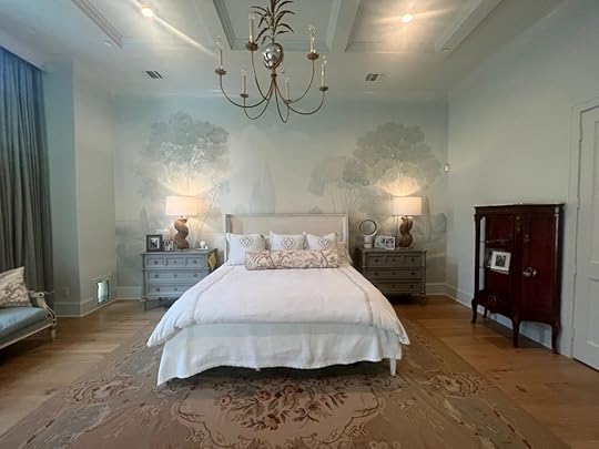 Mural on bedroom wall