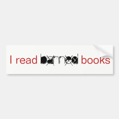 I Read Banned Books Bumper Sticker