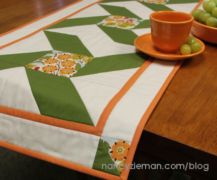 Box Quilt Block Table Runner by Nancy Zieman