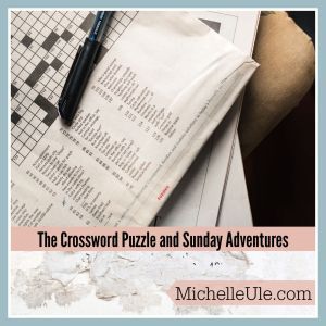 Crossword puzzle with pen