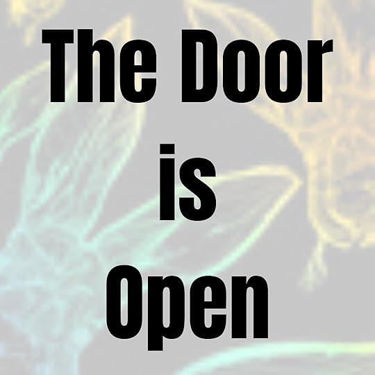 May be an image of welcome mat and text that says 'The Door is Open'