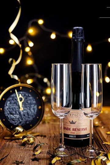 champagne bottle and glasses