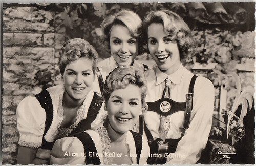 Alice and Ellen Kessler & Isa and Jutta Günther