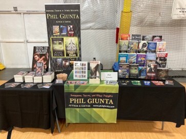 My table at FrightReads Book Festival