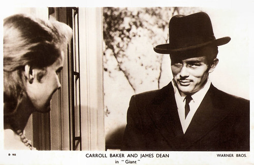 Carroll Baker and James Dean in Giant (1956)