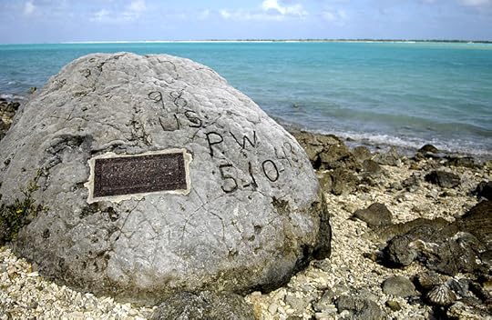 Memorial for the 98 US civilian contract POWs who were executed by the Japanese on 7 Oct 1943; an unidentified prisoner escaped and chiseled