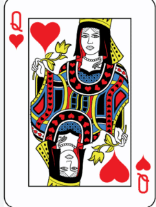 Are Aces Face Cards? Queen of hearts North American