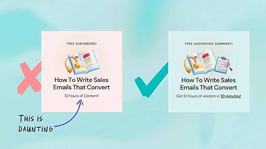 Don't make lead magnets too overwhelming