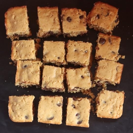 Blondies with Oats and Chickpea Flour