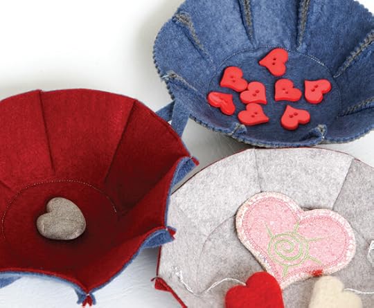 Felt Sew Smart Fabric Bowls Sewing Pattern by Mary Mulari at the Nancy Zieman Productions Blog