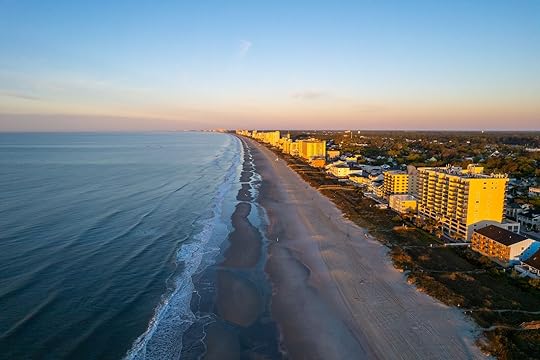 north. myrtle beach beach aerial