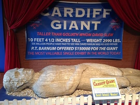 The original Cardiff Giant at the Farmers' Museum in Cooperstown, New York, where it is still displayed (Photo by Martin Lewison/CC2.0).