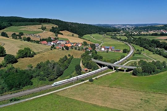 german trains in the countryside