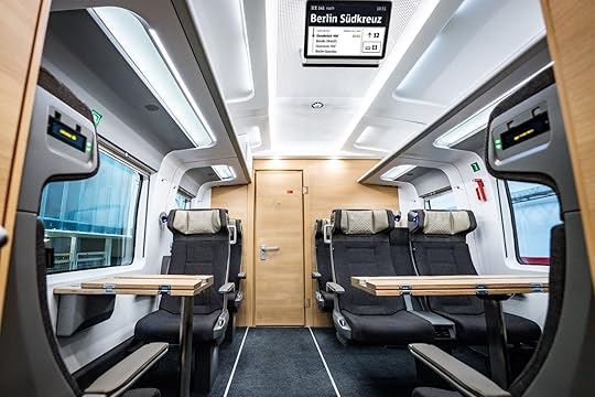 ICE German trains are fast and comfortable for long-distance travel.