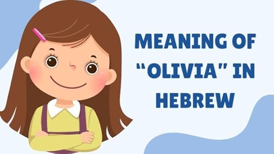 Olivia name meaning Hebrew